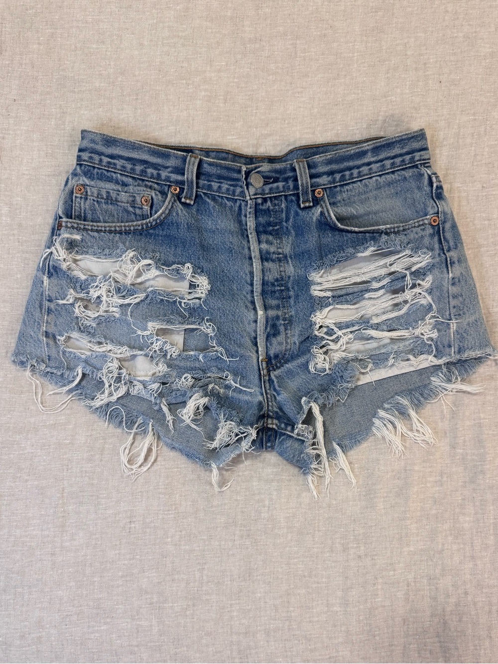 Vintage Levi’s 501 XX Distressed Cutoff Shorts | Made in USA